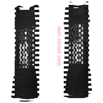 Best Father Ever Us Vintage Flag Patriotic Parents Dad Men Unisex Tank Top | Mazezy