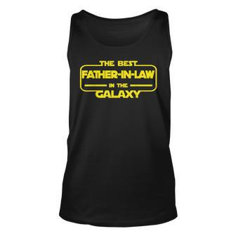 Best Father-In-Law In The Galaxy Father In Law Fathers Day Unisex Tank Top - Thegiftio UK