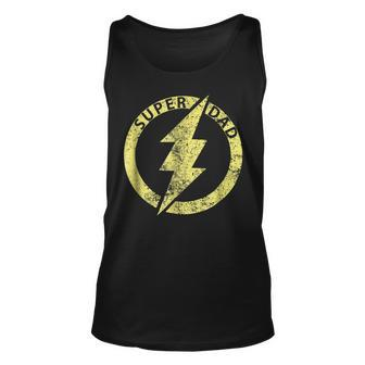 Best Fathers Day Funny Super Hero Dad Gift For Mens Unisex Tank Top | Mazezy