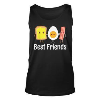 Best Friends Egg Bacon Toast Unisex Tank Top - Seseable