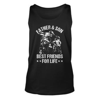 Best Friends For Life Father Son Dirt Bike Fathers Day Dad Unisex Tank Top | Mazezy UK
