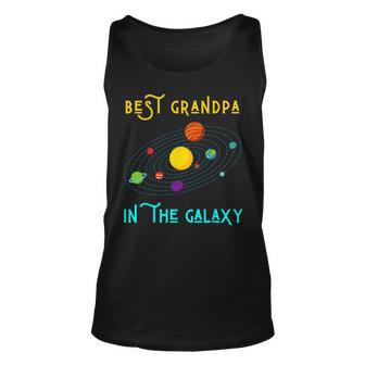 Best Grandpa In The Galaxy Milky Way Dad Science Space Tank Top | Mazezy