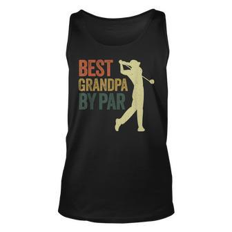 Best Grandpa By Par Apparel Golf Dad Fathers Day Tank Top | Mazezy