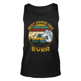 Best Horse Dad Ever Vintage Fathers Day Unisex Tank Top - Seseable
