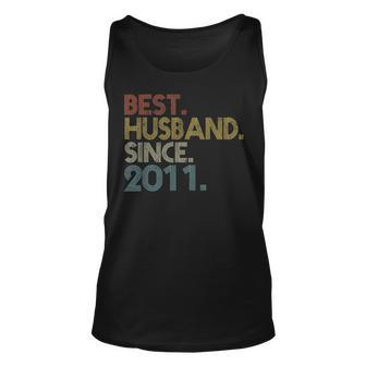 Best Husband Since 2011 Vintage Retro Wedding Anniversary Unisex Tank Top - Seseable