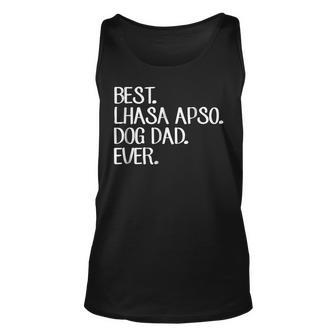 Best Lhasa Apso Dog Dad Ever Gift For Mens Unisex Tank Top | Mazezy