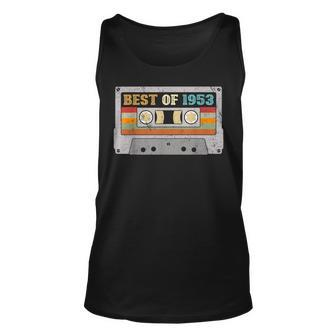 Best Of 1953 Limited Edition Vintage Cassette 70Th Birthday Unisex Tank Top - Seseable