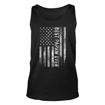Best Papaw Ever Vintage American Flag Dad Papa Tank Top | Mazezy