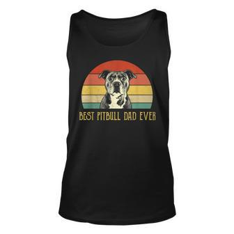 Best Pitbull Dad Ever Pitbull Dog Lovers Fathers Day Gift Unisex Tank Top - Seseable
