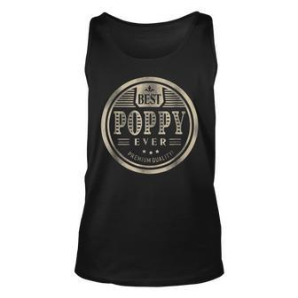 Best Poppy Ever Grandfather Dad Father Day Gift Men Unisex Tank Top | Mazezy