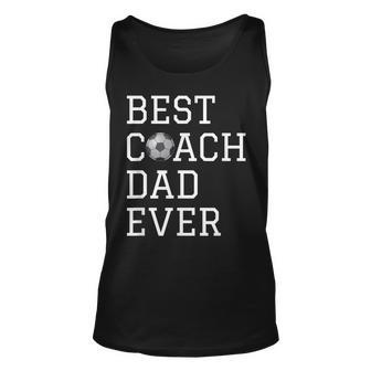 Best Soccer Coach Dad Ever Coaching Fathers Gift Unisex Tank Top | Mazezy AU