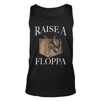 Big Floppa Caracal Cat Meme Raise A Floppa Unisex Tank Top - Thegiftio UK