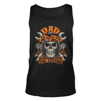 Biker Dad Grandpa The Man The Myth The Legend Motorcycle Tank Top | Mazezy UK