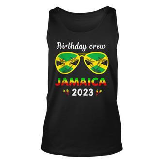 Birthday Crew Jamaica 2023 Girl Party Outfit Matching Unisex Tank Top | Mazezy