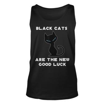 Black Cat Good Luck Funny Novelty Graphic Lucky Black Cat Men Women Tank Top Graphic Print Unisex - Thegiftio UK