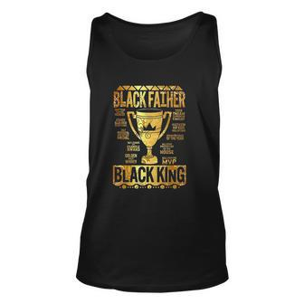 Black Father King Fathers Day Dad Matter Husband Dope Leader V2 Men Women Tank Top Graphic Print Unisex - Thegiftio UK