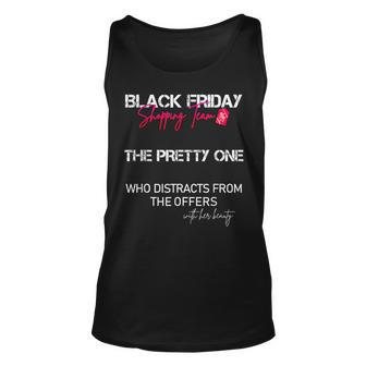 Black Friday Shopping Team Shirt - The Pretty One Unisex Tank Top | Mazezy