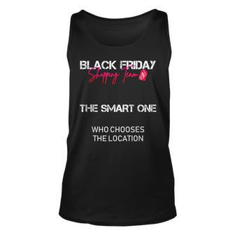 Black Friday Shopping Team Shirt - The Smart One Unisex Tank Top | Mazezy