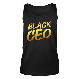 Black History Month Black Ceo African American Heritage Unisex Tank Top - Seseable