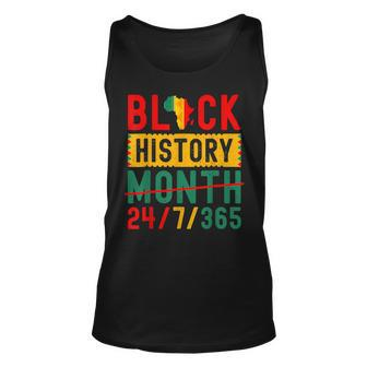 Black History Month One Month Cant Hold Our History 24 7 365 Unisex Tank Top - Thegiftio UK