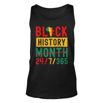 Black History Month One Month Cant Hold Our History 24-7-365 Unisex Tank Top - Thegiftio UK