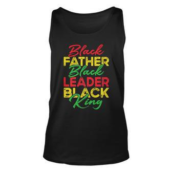 Black King Black Father Junenth Fathers Day Dad Papa Unisex Tank Top - Thegiftio UK