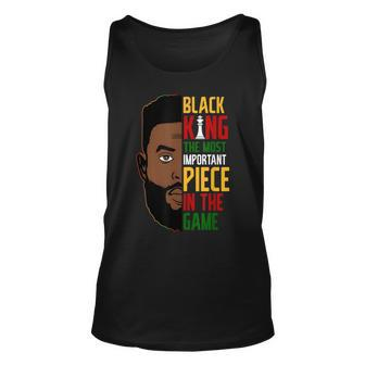 Black King Most Important Piece Black History Melanin Africa Unisex Tank Top - Seseable