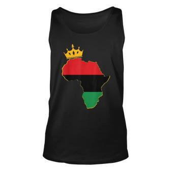 Black King Queen Couple Matching African American Valentine Unisex Tank Top - Seseable