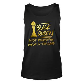 Black Queen The Most Powerful Piece African Black History Unisex Tank Top - Seseable