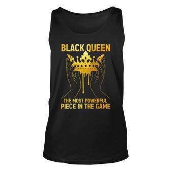 Black Queen The Most Powerful Piece Black History Melanin Unisex Tank Top - Seseable