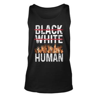 Black White Human Equality Appare Black History Month Unisex Tank Top - Seseable