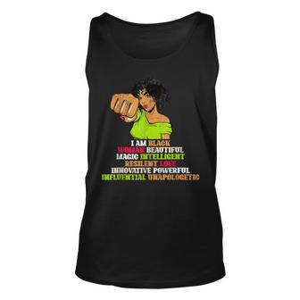 Black Woman Black History Month Afro African Pride Girls Unisex Tank Top - Seseable