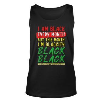 Blackity Black Every Month Black History Bhm African Pride Unisex Tank Top - Seseable
