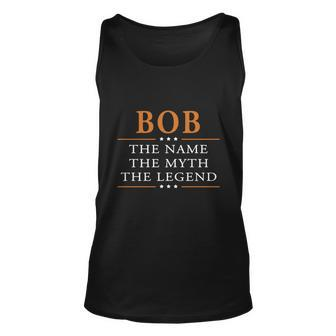 Bob The Name The Myth The Legend Bob Shirts Bob The Name The Myth The Legend My Name Is Bob Im Bob T-Shirts Bob Shirts For Bob Men Women Tank Top Graphic Print Unisex - Thegiftio UK