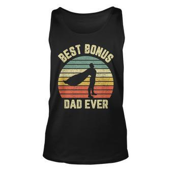 Bonus Dad Cool Retro Hero Best Bonus Dad Ever Tank Top | Mazezy