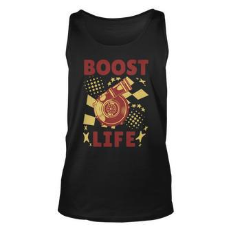 Boost Life Turbo Car Enthusiast Race Car Lover Fathers Day Unisex Tank Top - Thegiftio UK