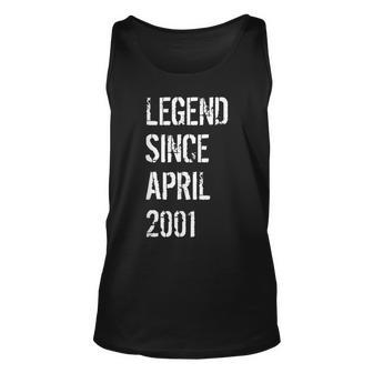 Born In April 2001 Birthday Gift 18 Year Old Gift Unisex Tank Top | Mazezy