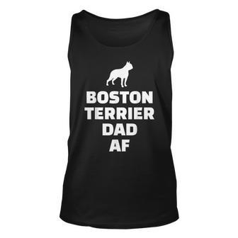 Boston Terrier Dad Af Unisex Tank Top | Mazezy