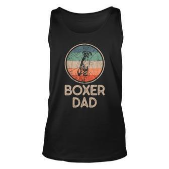 Boxer Dog - Vintage Boxer Dad Unisex Tank Top - Seseable