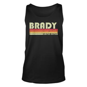 Brady Gift Name Personalized Funny Retro Vintage Birthday V2 Unisex Tank Top - Seseable