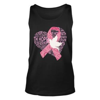 Breast Cancer Ribbon Of Love Unisex Tank Top - Thegiftio UK