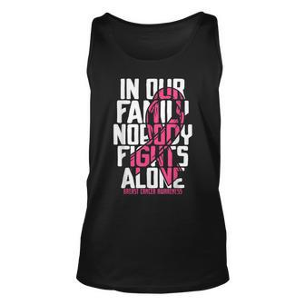 Breast Cancer Support Pink Family Breast Cancer Awareness Unisex Tank Top - Thegiftio UK