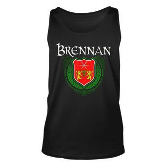Brennan Surname Irish Last Name Brennan Family Crest Unisex Tank Top | Mazezy
