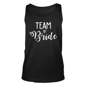 Bride Bacherlotte Bridal Party Tribe Bridesmaid Team Bride Unisex Tank Top | Mazezy