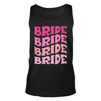 Bride I Do Crew Retro Bachelorette Party Bride Bridesmaids Unisex Tank Top | Mazezy