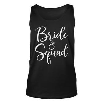 Bride Squad Wedding Gift Bridesmaid Bridal Unisex Tank Top - Seseable