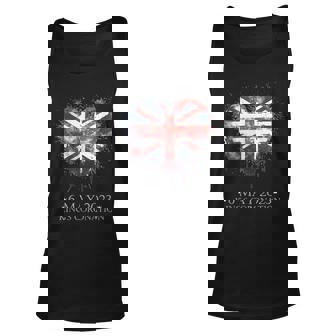 British Flag Heart Kings Coronation Union Jack Charles Unisex Tank Top | Mazezy