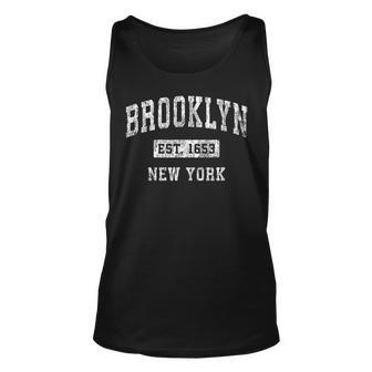 Brooklyn New York Ny Vintage Established Sports Design Unisex Tank Top | Mazezy