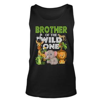 Brother Of The Wild One Zoo Birthday 1St Safari Jungle 1St Unisex Tank Top - Seseable