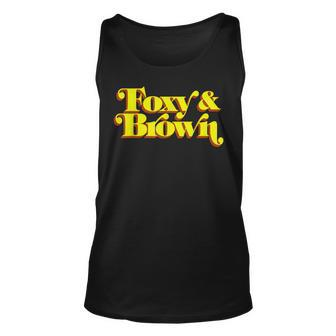 Brown And Foxy Retro Vintage Brown Sugar Style And Vibe Unisex Tank Top | Mazezy